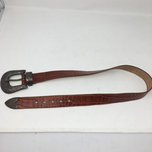 Jennifer Graham Brown Genuine Leather Western Boho Belt Large main image 6